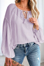 Last inn bildet i Galleri-visningsprogrammet, Tie Neck Dropped Shoulder Blouse
