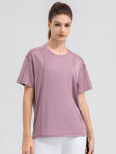 Load image into Gallery viewer, Round Neck Short Sleeve Active Top
