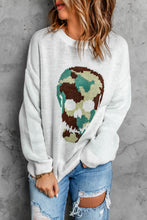 Last inn bildet i Galleri-visningsprogrammet, Woven Right Skull Graphic Drop Shoulder Sweater
