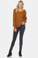 Load image into Gallery viewer, Round Neck Raglan Sleeve Sweater
