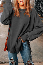 Last inn bildet i Galleri-visningsprogrammet, Dropped Shoulder Round Neck Long Sleeve Blouse
