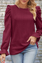 Last inn bildet i Galleri-visningsprogrammet, Round Neck Puff Sleeve Blouse
