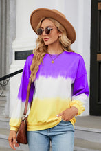 Load image into Gallery viewer, Gradient Round Neck Long Sleeve Sweatshirt
