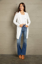 Load image into Gallery viewer, Double Take Button Down Long Sleeve Longline Cardigan
