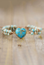 Load image into Gallery viewer, Handmade Heart Shape Natural Stone Bracelet
