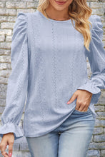 Last inn bildet i Galleri-visningsprogrammet, Round Neck Puff Sleeve Blouse
