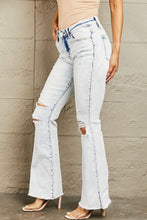 Load image into Gallery viewer, BAYEAS Mid Rise Acid Wash Distressed Jeans
