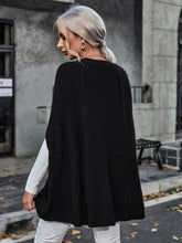 Load image into Gallery viewer, Ribbed Round Neck Slit Sleeve Knit Top
