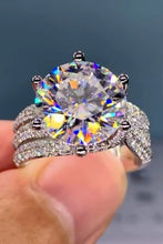 Load image into Gallery viewer, Adored 3 Carat Moissanite Three-Layer Ring
