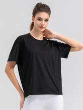 Load image into Gallery viewer, Round Neck Short Sleeve Active Top
