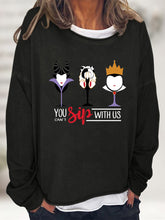 Load image into Gallery viewer, Full Size YOU CAN&#39;T SIP WITH US Graphic Sweatshirt
