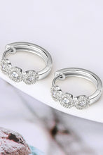 Load image into Gallery viewer, Moissanite 925 Sterling Silver Huggie Earrings
