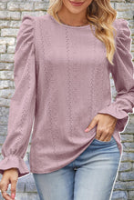 Last inn bildet i Galleri-visningsprogrammet, Round Neck Puff Sleeve Blouse
