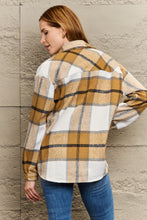 Load image into Gallery viewer, Plaid Dropped Shoulder Shirt Jacket
