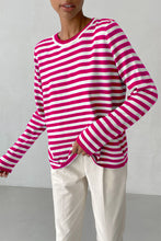 Last inn bildet i Galleri-visningsprogrammet, Striped Round Neck Long Sleeve Sweater
