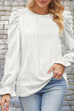 Last inn bildet i Galleri-visningsprogrammet, Round Neck Puff Sleeve Blouse
