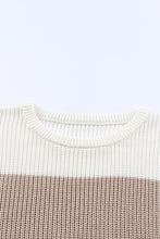 Last inn bildet i Galleri-visningsprogrammet, Color Block Round Neck Sweater
