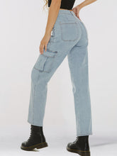 Load image into Gallery viewer, Straight Leg Jeans with Pockets
