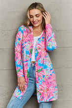 Last inn bildet i Galleri-visningsprogrammet, Double Take Floral Open Front Long Sleeve Cardigan
