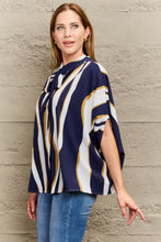 Last inn bildet i Galleri-visningsprogrammet, Tie Neck Printed Slit Sleeve Blouse
