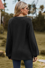 Last inn bildet i Galleri-visningsprogrammet, Notched Neck Raglan Sleeve Blouse
