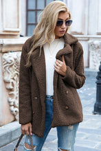 Load image into Gallery viewer, Full Size Lapel Collar Sherpa Coat
