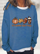 Load image into Gallery viewer, Full Size IT&#39;S GAME DAY Y&#39;ALL Graphic Sweatshirt
