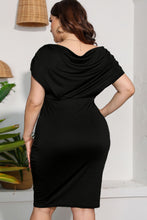 Load image into Gallery viewer, Plus Size Ruched V-Neck Dress
