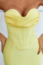 Load image into Gallery viewer, Seam Detail Strapless Sweetheart Neck Dress
