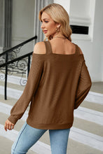 Last inn bildet i Galleri-visningsprogrammet, Cold Shoulder Square Neck Cutout Blouse
