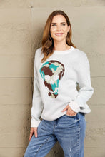 Last inn bildet i Galleri-visningsprogrammet, Woven Right Skull Graphic Drop Shoulder Sweater
