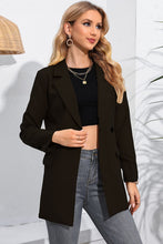 Load image into Gallery viewer, Lapel Neck Long Sleeve Blazer with Pockets
