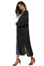 Load image into Gallery viewer, Long Sleeve Open Front Buttoned Cardigan
