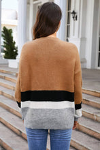 Load image into Gallery viewer, Color Block Round Neck Sweater
