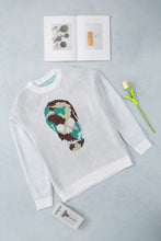 Last inn bildet i Galleri-visningsprogrammet, Woven Right Skull Graphic Drop Shoulder Sweater
