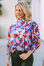 Load image into Gallery viewer, Printed Round Neck Long Sleeve Blouse
