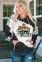 Load image into Gallery viewer, SPOOKY VIBES Graphic Hoodie with Pocket
