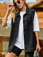 Load image into Gallery viewer, Button Down Denim Vest
