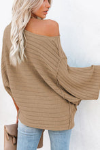 Load image into Gallery viewer, Round Neck Long Sleeve Knit Top
