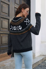 Last inn bildet i Galleri-visningsprogrammet, Ghost Pattern Round Neck Long Sleeve Sweater
