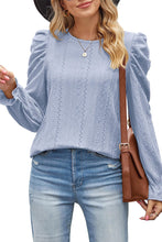 Last inn bildet i Galleri-visningsprogrammet, Round Neck Puff Sleeve Blouse
