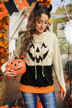 Load image into Gallery viewer, Long Sleeve Jack-O&#39;-Lantern Graphic Sweatshirt
