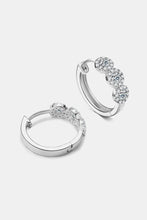 Load image into Gallery viewer, Moissanite 925 Sterling Silver Huggie Earrings
