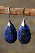 Load image into Gallery viewer, Natural Stone Teardrop Earrings
