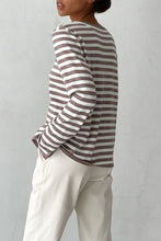 Last inn bildet i Galleri-visningsprogrammet, Striped Round Neck Long Sleeve Sweater
