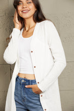 Load image into Gallery viewer, Double Take Button Down Long Sleeve Longline Cardigan
