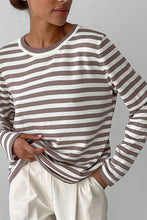 Last inn bildet i Galleri-visningsprogrammet, Striped Round Neck Long Sleeve Sweater
