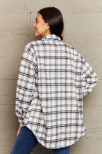 Load image into Gallery viewer, Ninexis Full Size Plaid Collared Neck Button-Down Long Sleeve Jacket
