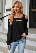 Last inn bildet i Galleri-visningsprogrammet, Cold Shoulder Square Neck Cutout Blouse
