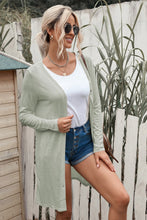 Load image into Gallery viewer, Double Take Button Down Long Sleeve Longline Cardigan
